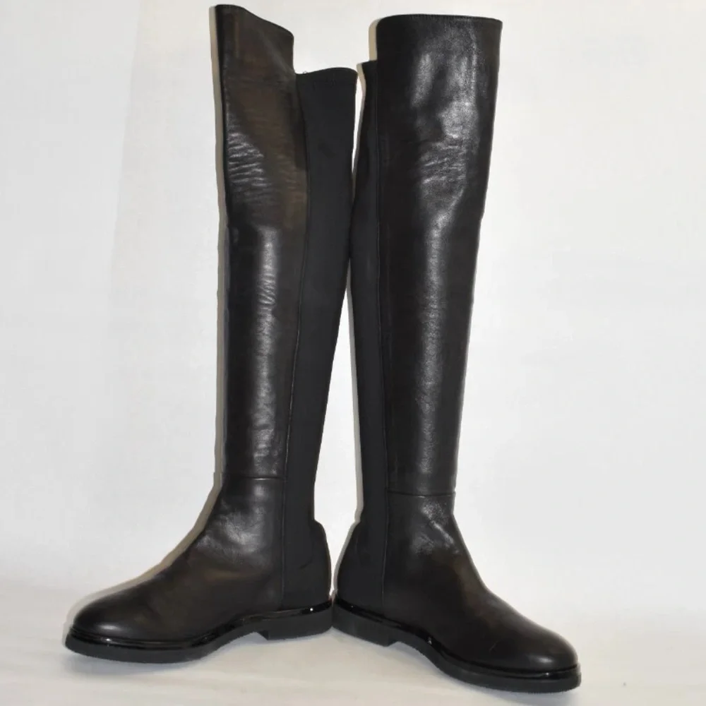 Attilio Giusti Leombruni AGL Leather over the knee boots 38 Black - Picture 3 of 12